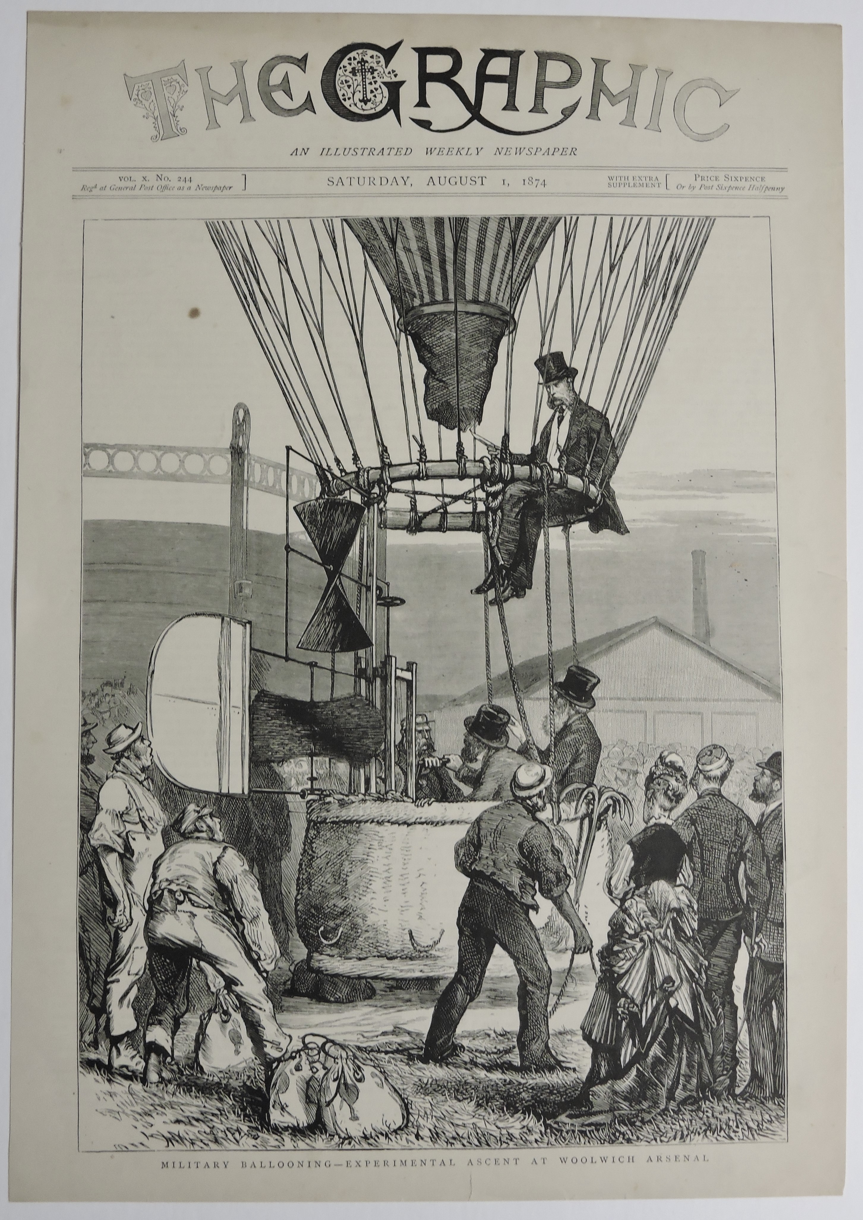 Military ballooning-Experimental ascent at Woolwich arsenal Bill Bagley Rocks and Minerals